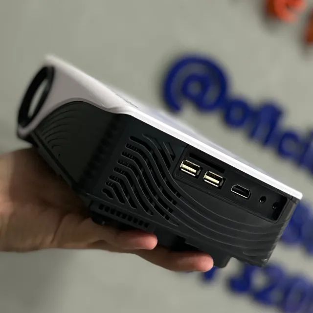 Projetor Exbom 1200 lumes Hdmi Projetar ate 120? Branco de Led  - Foto 3