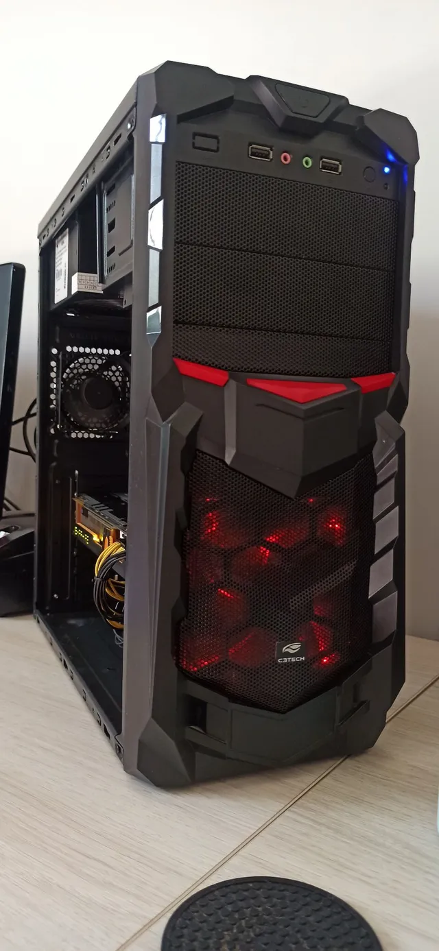 Cpu PC Gamer Barato Completo DDR5 - Intel Core i7 3.8Ghz Turbo / Rx 550 4GB  DDR5 / 16Gb Ram / SSD 480GB - Desconto no Preço