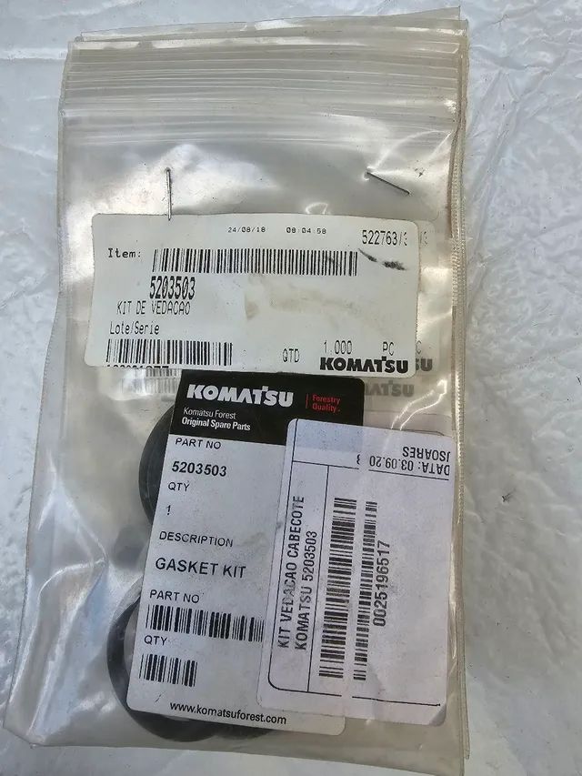 Komatsu kit vedação cabeçote novo original 5203503 - Foto 2
