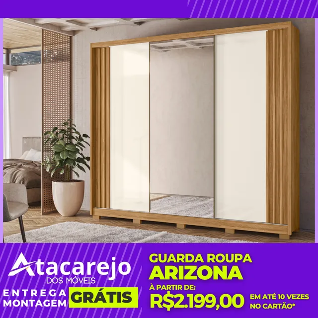 Guarda Roupa Casal Entrega e Montagem Grátis