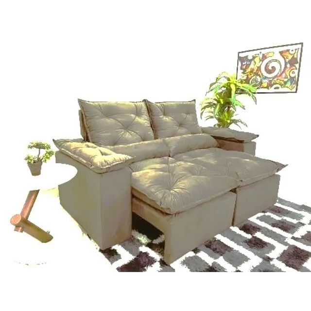 sala sofa retratil e reclinavel de 230 cm  - Foto 2