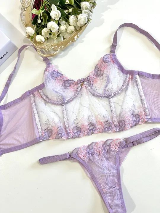 Conjunto Lingerie - Sutiã, calcinha moda íntima