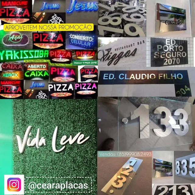 Números e letras caixa em alto relevo 15cm - Foto 4