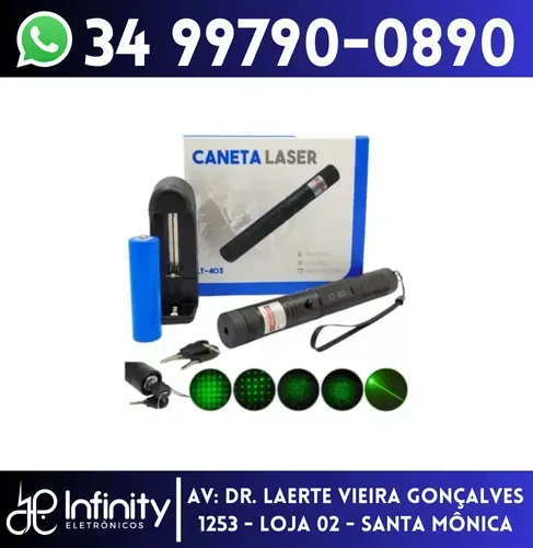 Caneta Laser Verde de Longo Alcance Ultra Forte