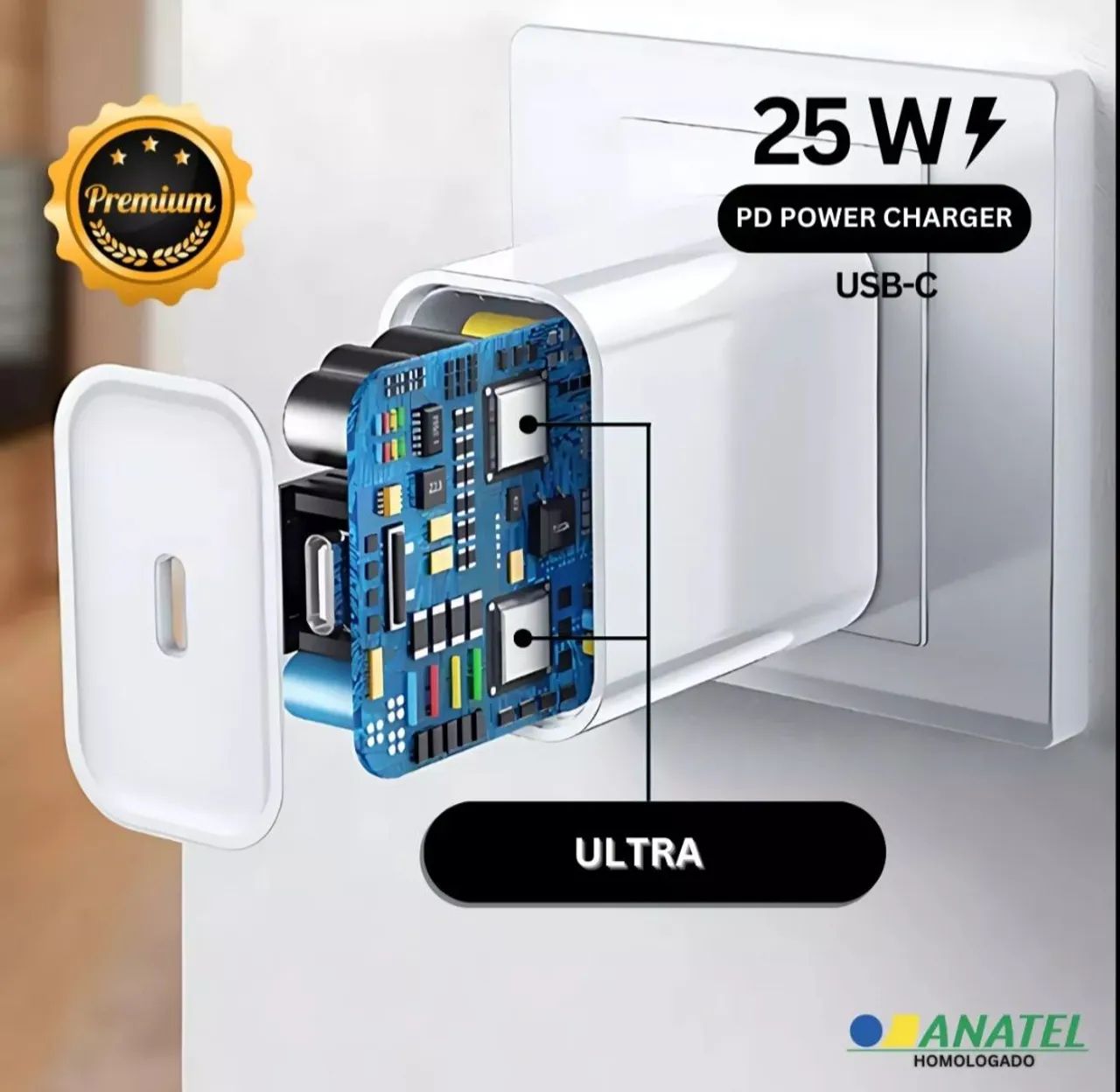 Carregador 25W USB-C para iPhone - Original - Foto 4