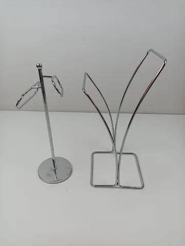 2 Porta Toalha De Bancada Duplo Em Inox - Foto 3