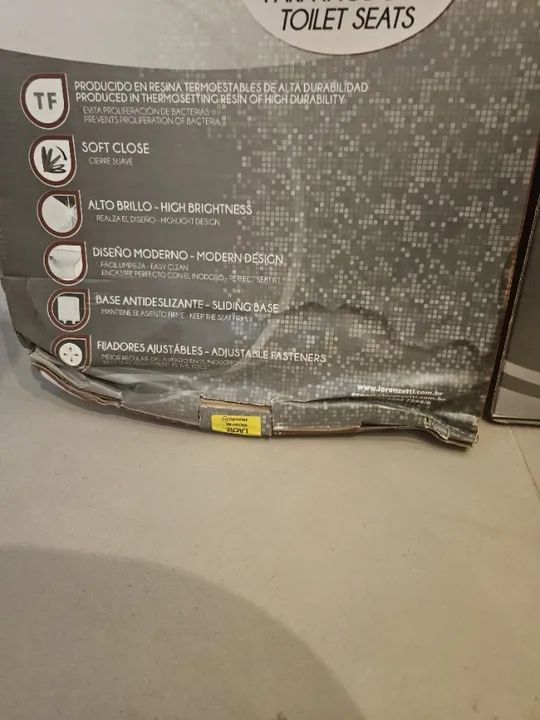 Assento Sanitário Lorenluna TF Soft Close Branco resina termofixa de alta durabilidade - Foto 6