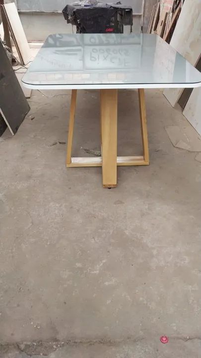 Mesa retangular de vidro 120x80  - Foto 4