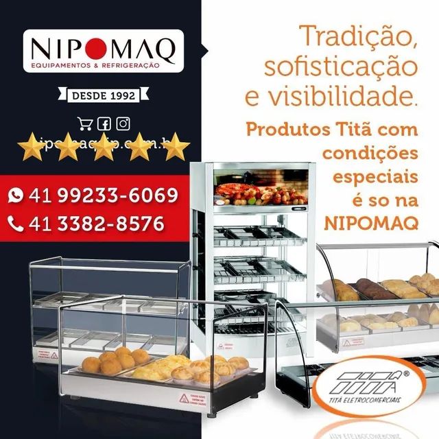 VITRINE ESTUFA QUENTE TITA