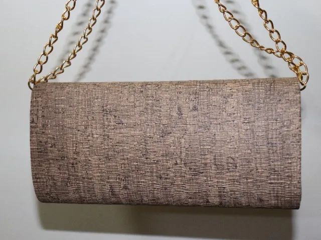 Bolsa de ombro marrom com alça de corrente - Foto 4