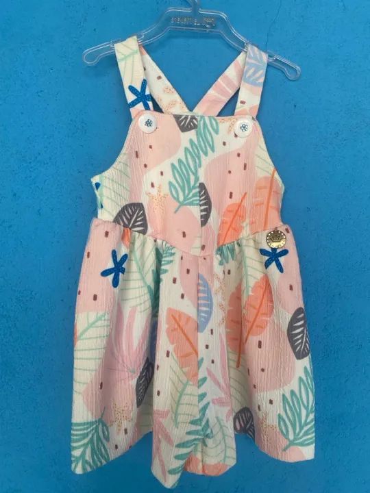 Macaquinho infantil estampa floral TAM M - Foto 2