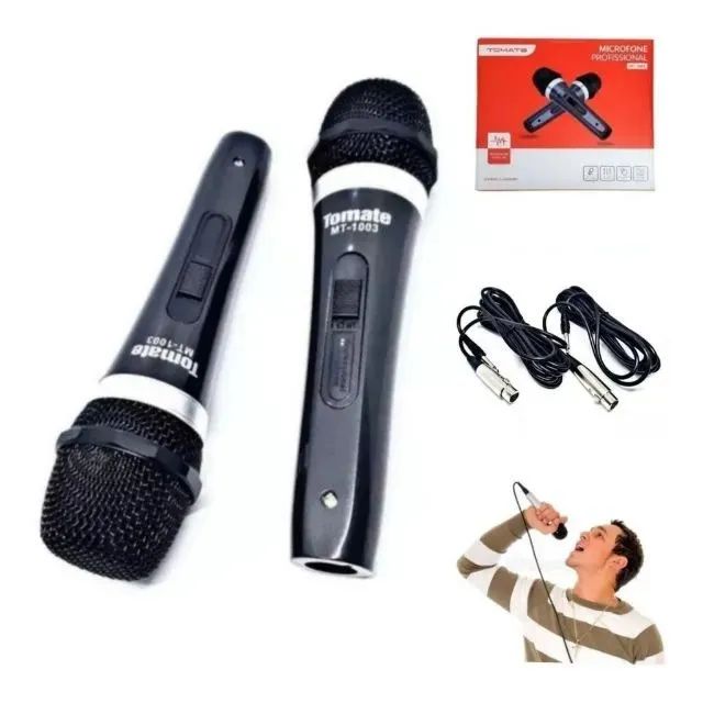 2 Microfones Com Fio Profissional Para Igrejas, Palestras - Foto 2