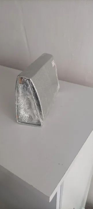 Bolsa de mão prata - Foto 3