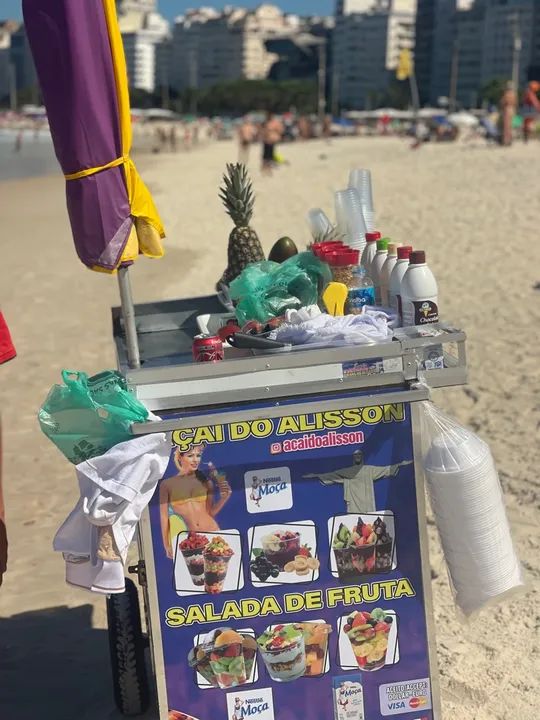 Carrinho de Açai e Salada de Fruta - Praia - Foto 3