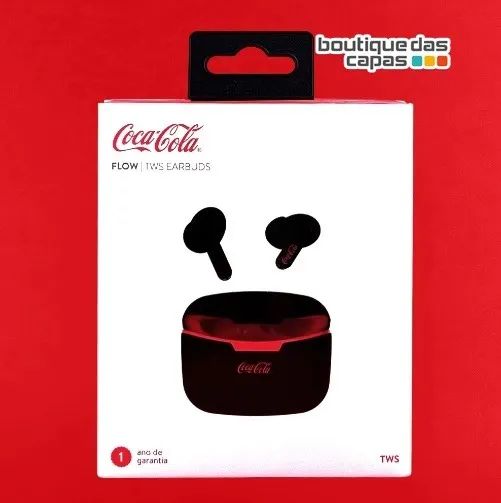 Fone de ouvido TWS Flow Earbuds Coca-Cola - original - 1 ano garantia