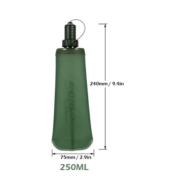 Garrafa de água dobrável, ideal para esportes ao ar livre camping Caminhadas. 250ml - Foto 3