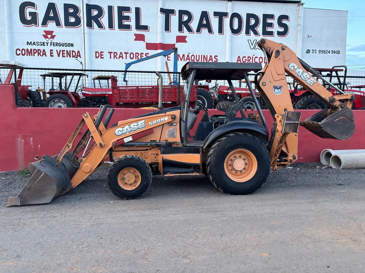 Retroescavadeira case 580n - Foto 5