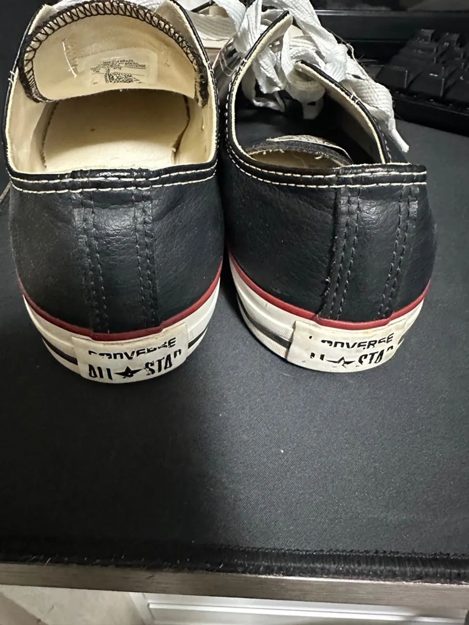 Converse All Star Preto Couro