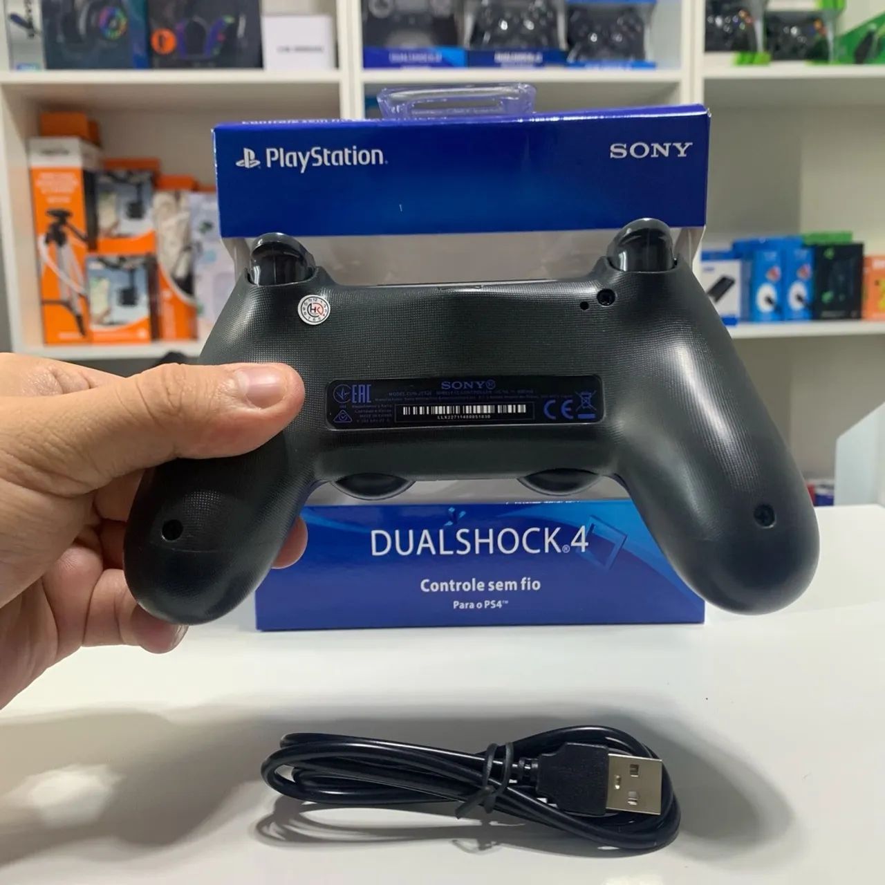 Controle para PS4 Bluetooth sem fio - novo e com garantia  - Foto 2