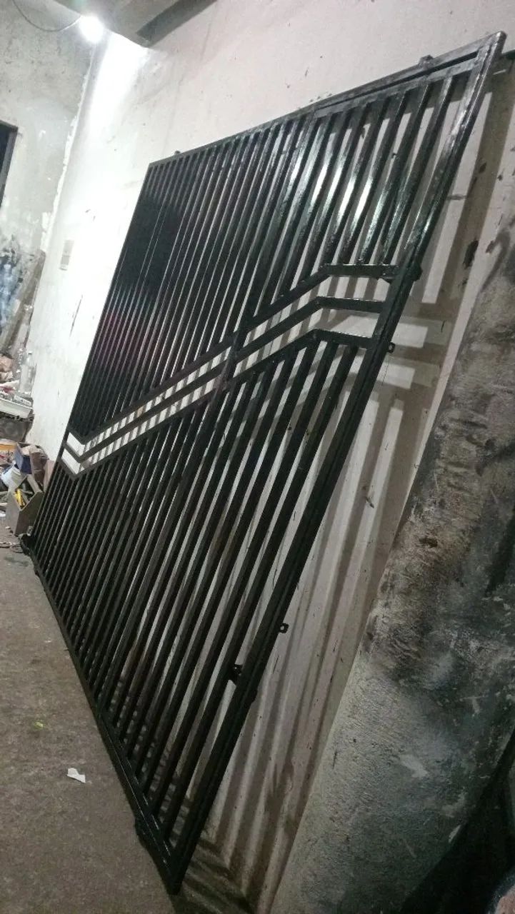 Portão pra garagem de correr completo seminovo entrego grátis  - Foto 5