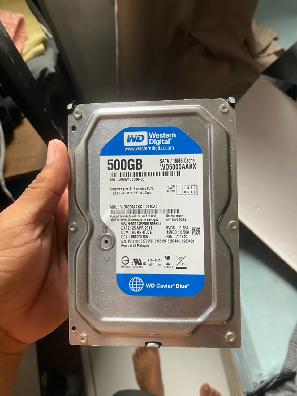 HD Western Digital Caviar Blue 500GB SATA 3.5