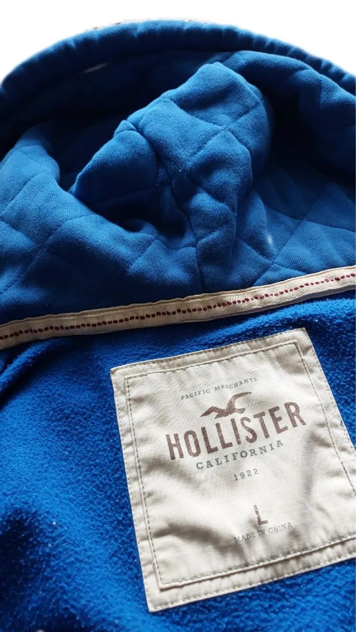 Jaqueta Hollister Moletom Masculina Original G Roupas