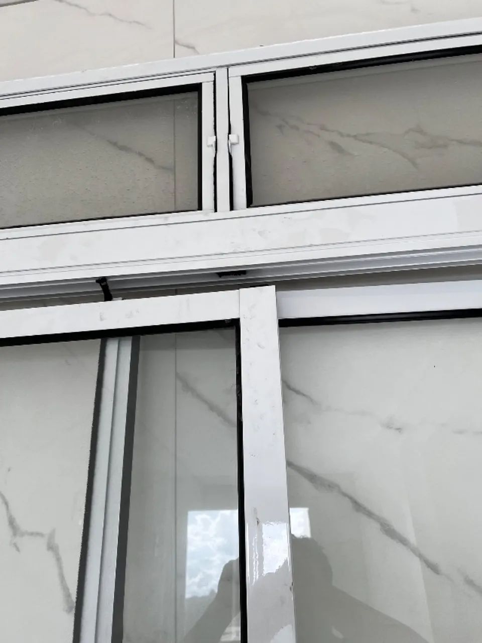 Porta Sacada 2 folhas - Branco - Foto 3