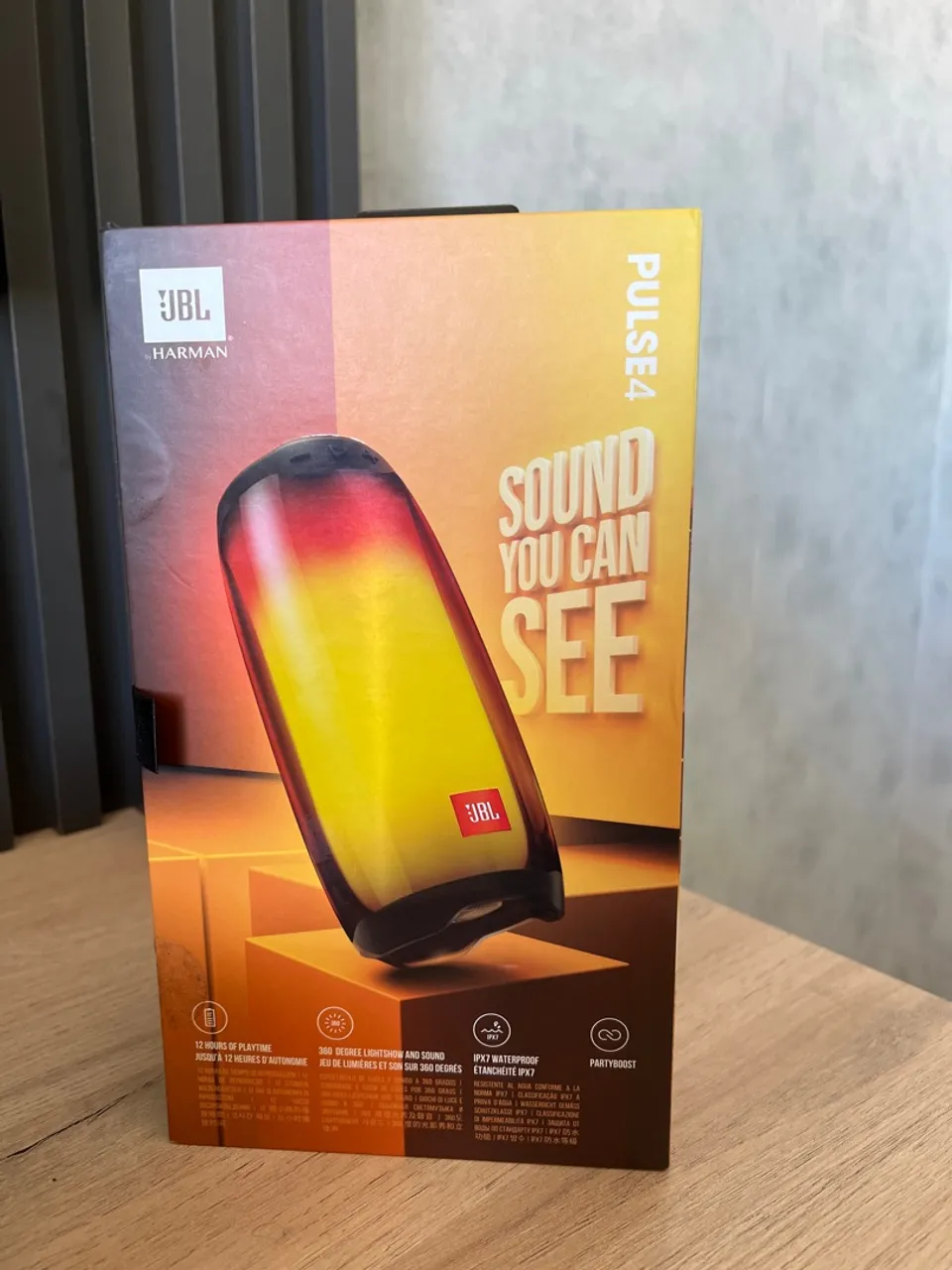 Caixa de Som JBL Pulse 4 - Som que você vê!