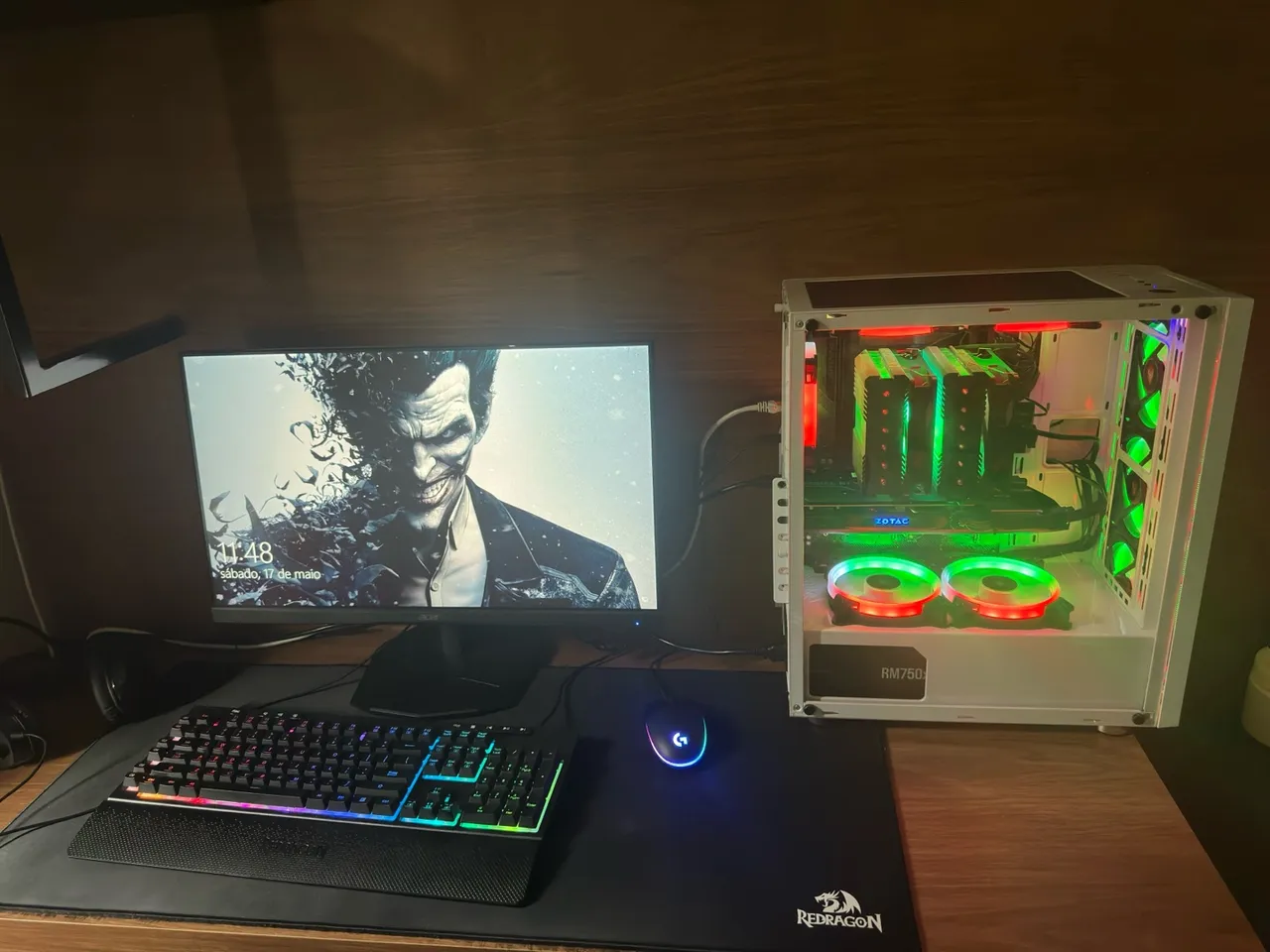 PC Gamer Completo - i5 14600KF + RTX 3060 Ti + DDR5 - PRONTO PARA JOGAR