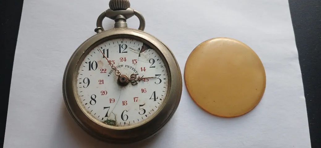 Relógio De Bolso Antigo Roskopf Patent Mecânico Swiss Made - Foto 2