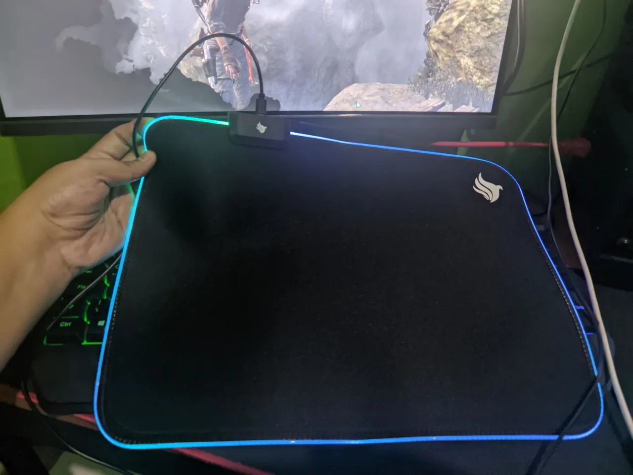 Mousepad Gamer RGB Iluminado Pichau