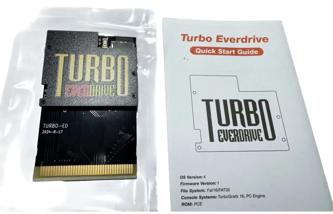 Turbo Everdrive Flashcard Turbo Grafx-16 e PC Engine
