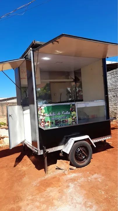 Urgente Vende se ou troca por moto trailer c placa solar  - Foto 4