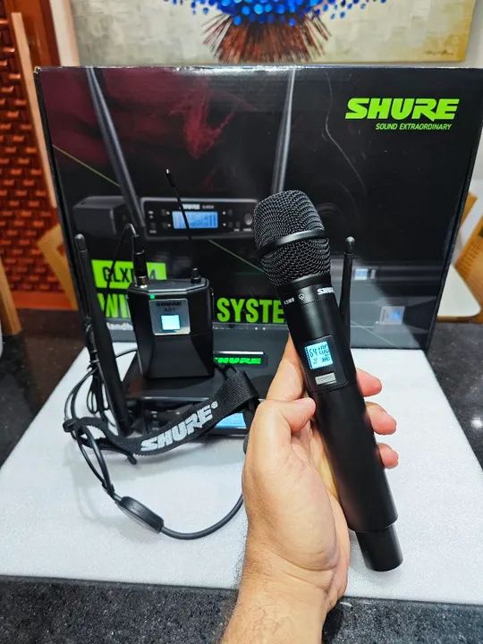 SHURE BASTÃO + FACIAL GLXD24 KSM9 - Foto 2