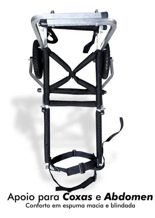 Cadeira de 2 Rodas Cachorro xg Extra Grande Regulável Cão  - Foto 4