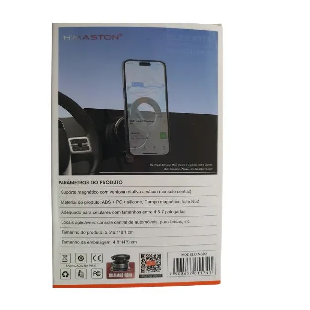 Suporte Magnético Universal Para Celular Carro Mesa À Vacuo - Foto 5