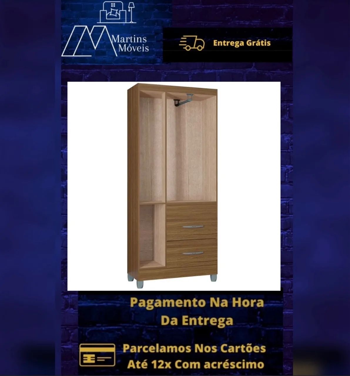GRANDE PROMOÇÃO*GUARDA ROUPA 3 PORTAS ATENAS  ENTREGA GRÁTIS ACEITA CARTÃO - Foto 2