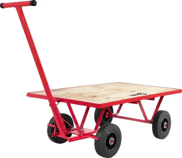 Carrinho plataforma de compensado, 250 kgf, desmontado, NOVE54