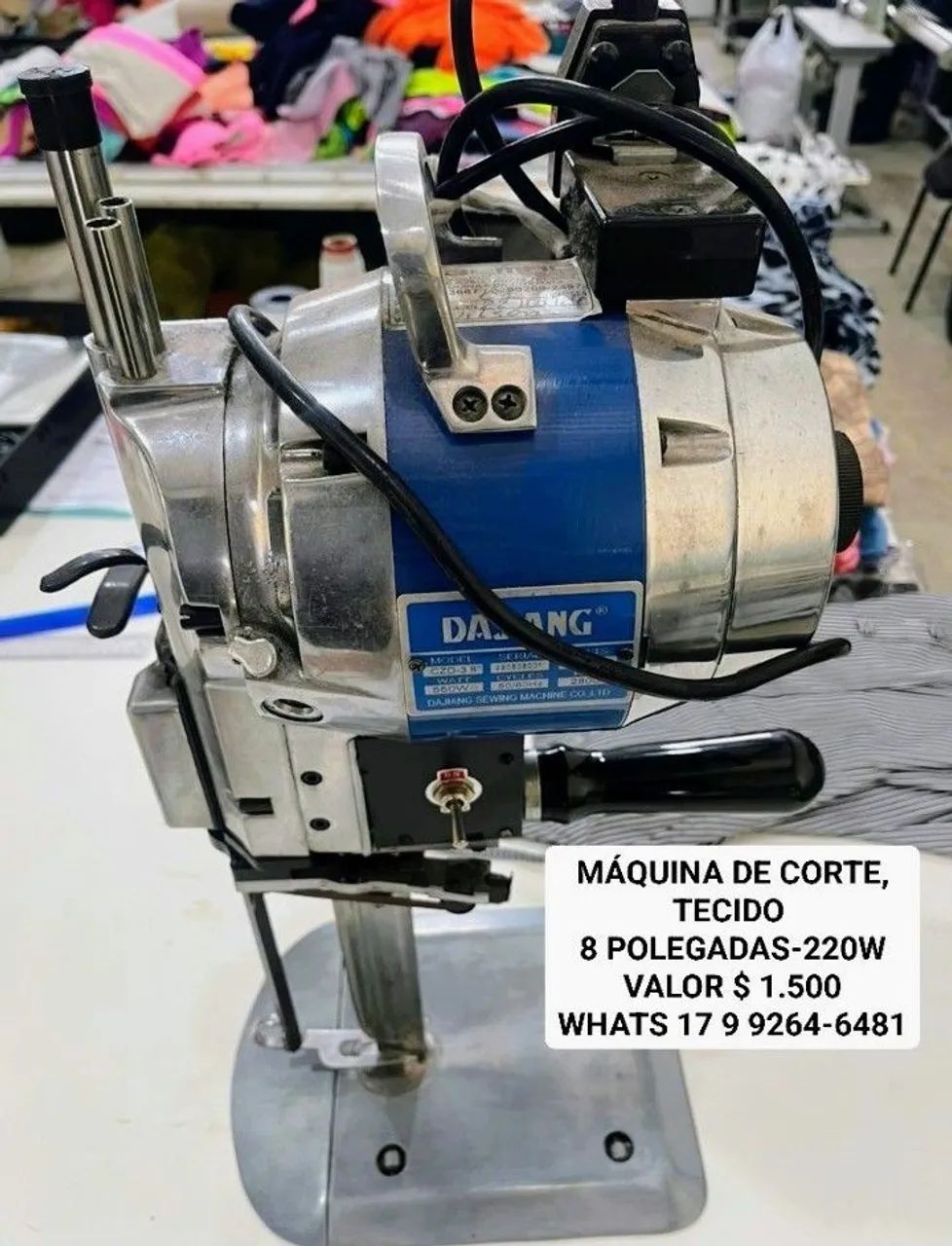 MÁQUINA DE CORTE, TECIDO