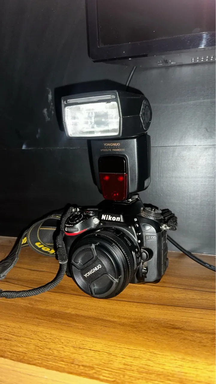 Kit Nikon D7100 + Lente 50mm + Flash - Pronto para Fotografar