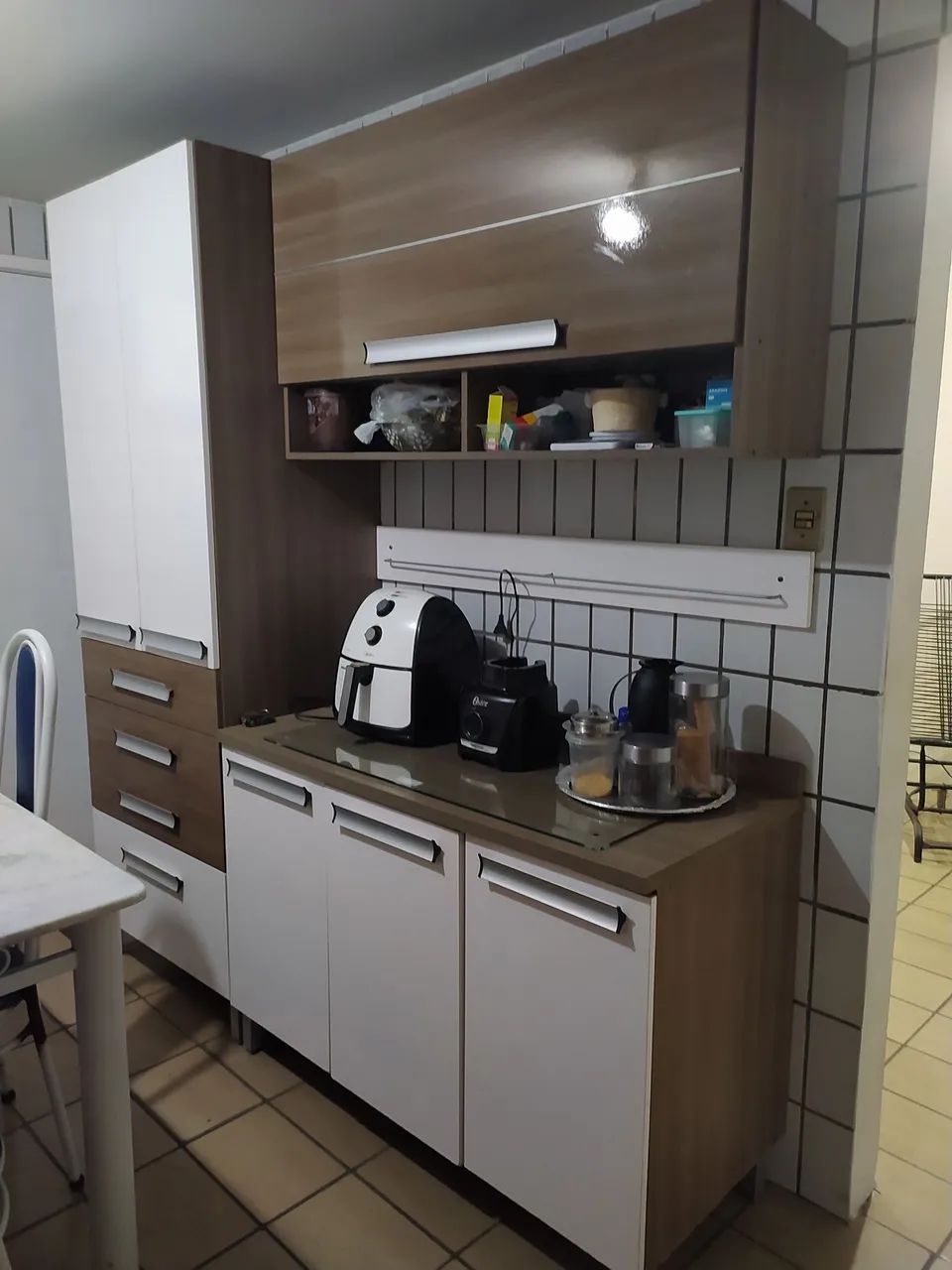 Armários de Cozinha Completos - Branco e Amadeirado1000,00 - Foto 3