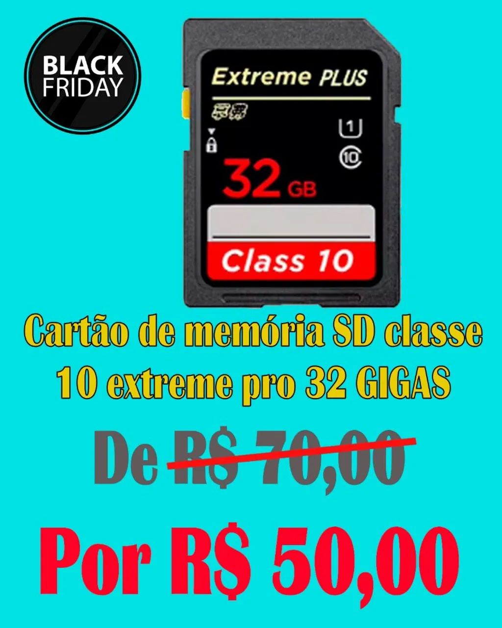 Cartão SD extreme pro 32g ou 64g (novo) - Foto 2