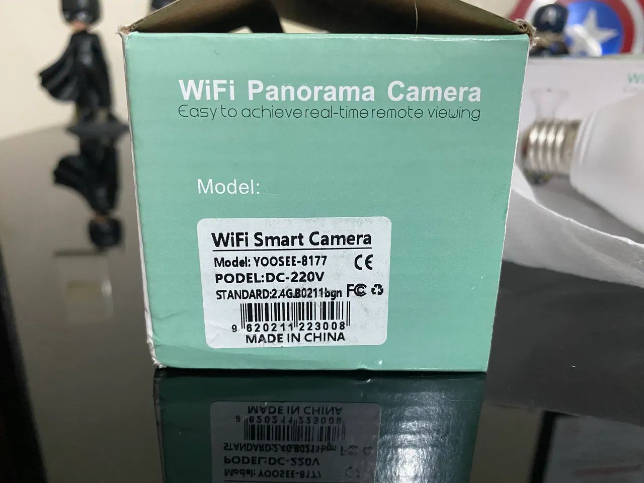 2 Cameras de Segurança Wifi Panorama Giratoria 360º Cor Branco