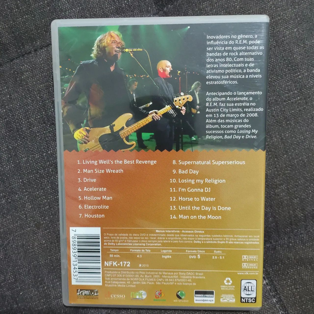 DVD R.E.M Live at Austin city limits 2008 - Foto 2