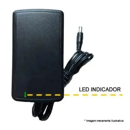 kit 5 unid Fonte Bivolt 12V 2A com Led Plug P4 Sagemcom - Foto 2
