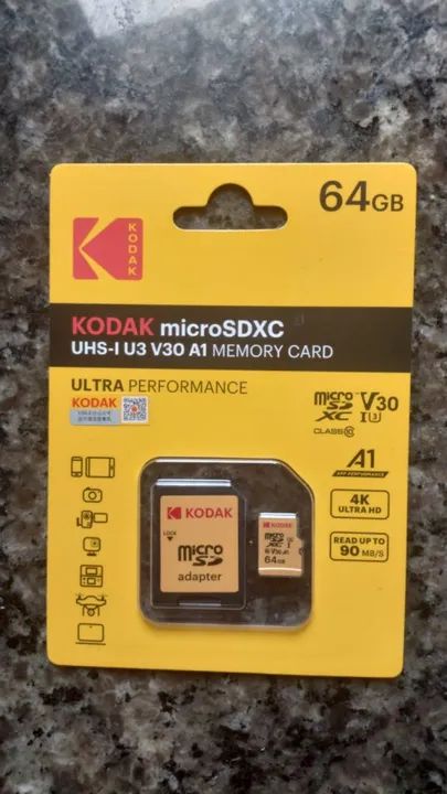 CARTÃO DE MEMÓRIA 64 GB CLASSE 10 V30 