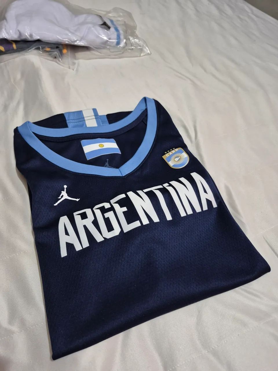 Camisa Argentina Basquete Jordan XL - Foto 4
