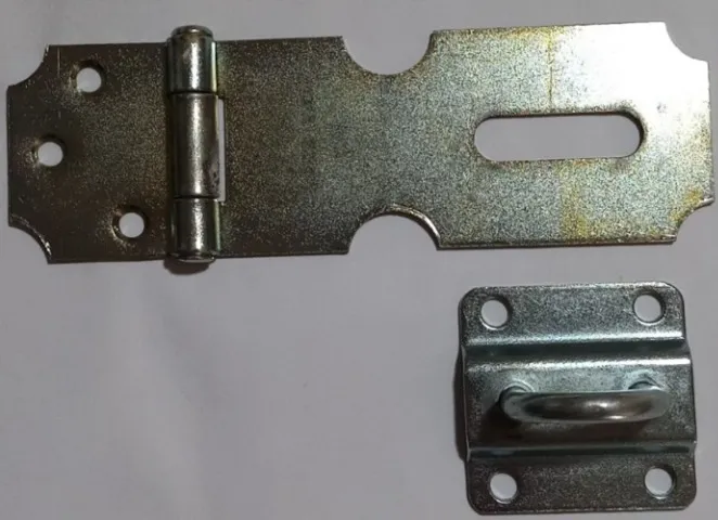 Porta Cadeado Aliança Trinco Fecho 2 Trinco Com Parafusos