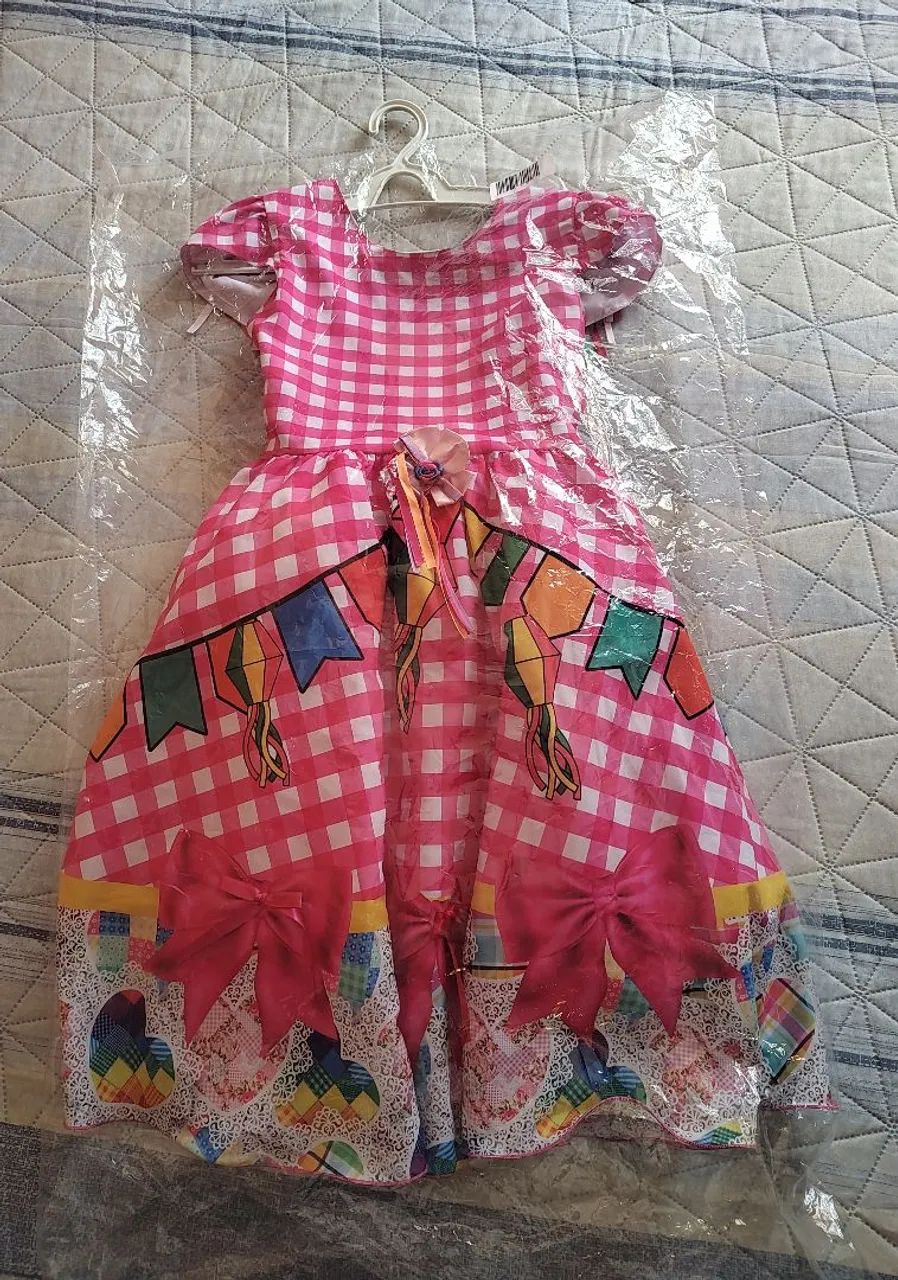 Vestido Festa Junina Infantil