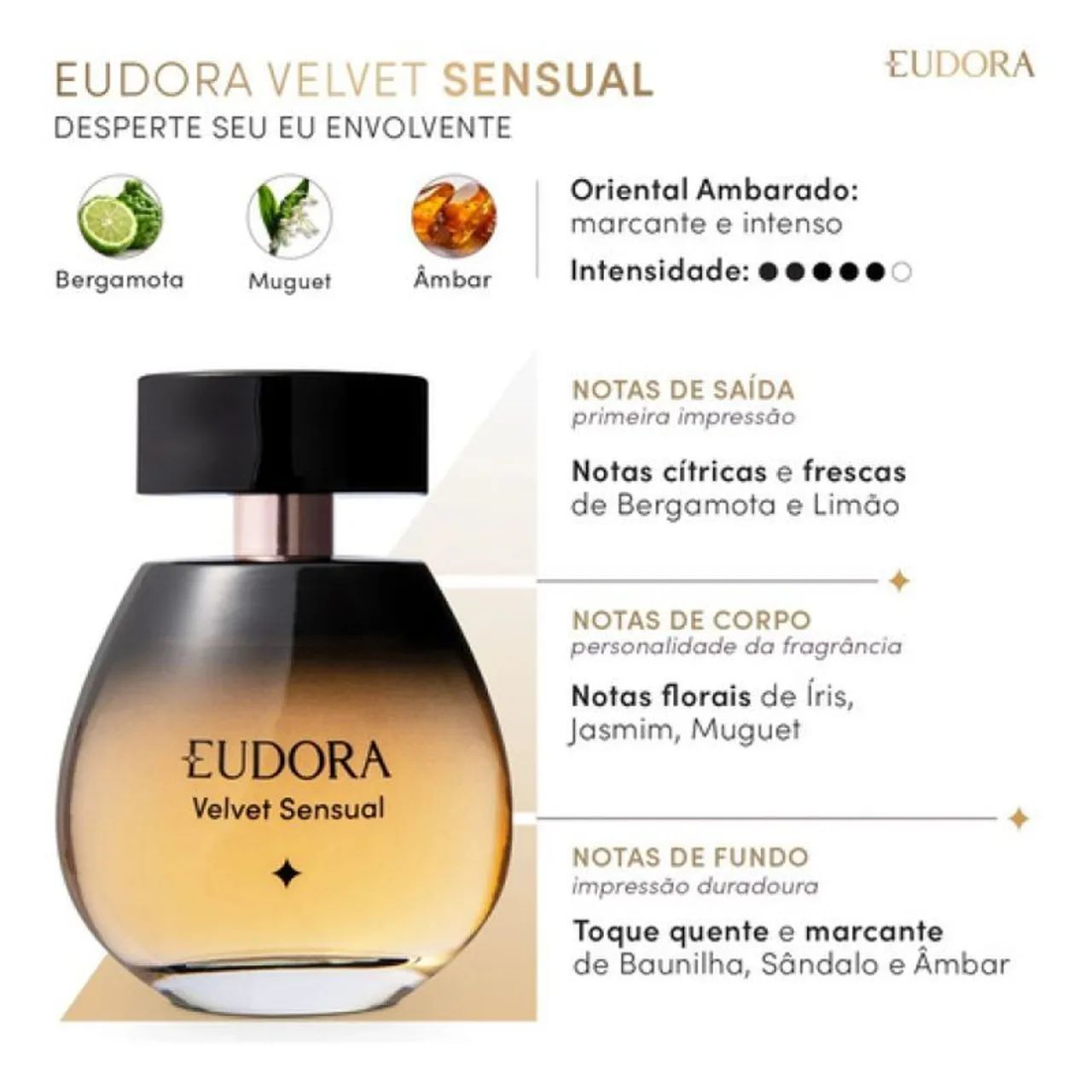 Perfume Feminino Eudora Velvet Sensual Intense - Foto 2